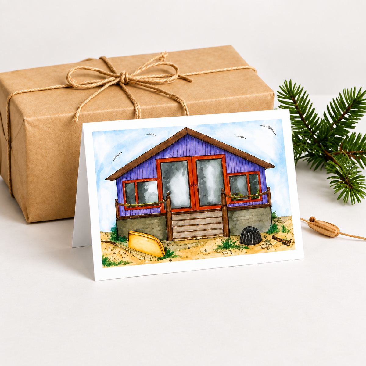 Pack of 5 Coastal Art Cards