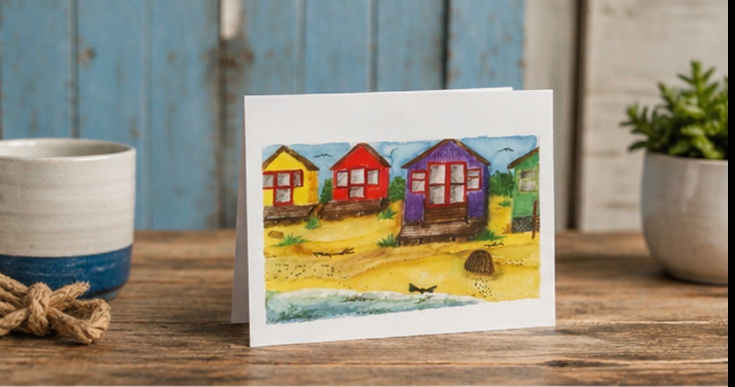 Pack of 5 Coastal Art Cards